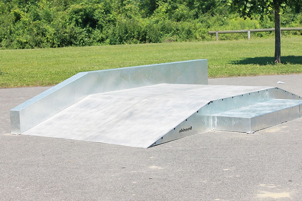 Fun box de skatepark en acier galvanisé