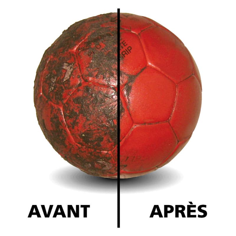 PIXOFF-anti-colle-handball Donnez une nouvelle vie à vos ballons de handball à nettoyant facilement la colle
