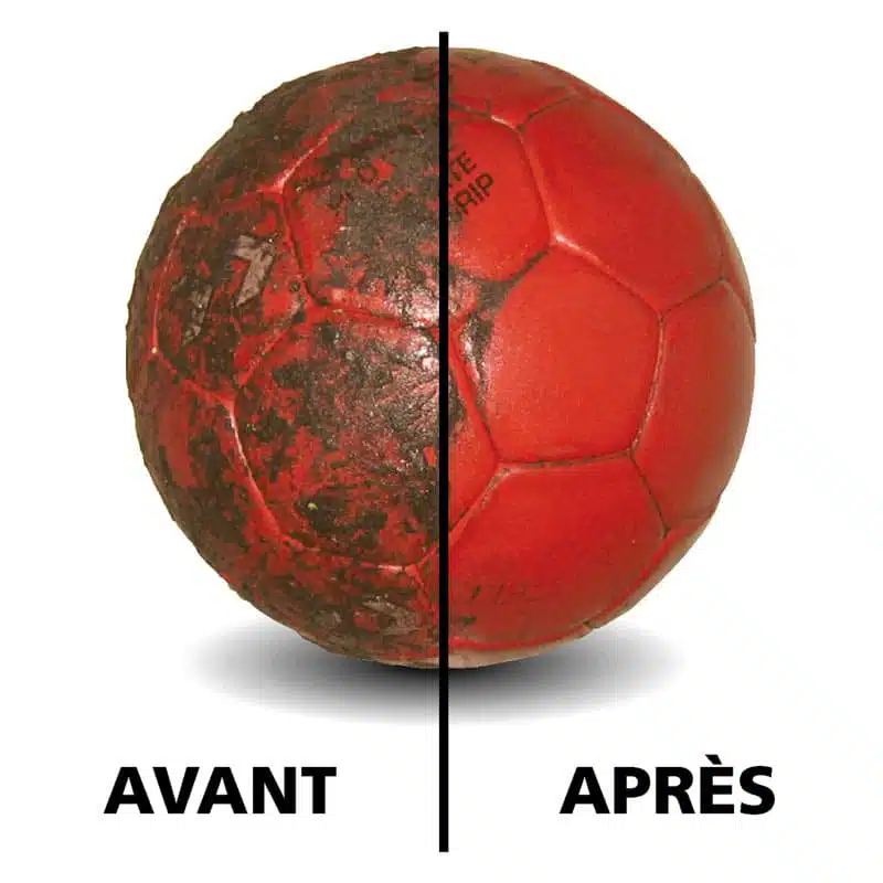 PIXOFF-anti-colle-handball Donnez une nouvelle vie à vos ballons de handball à nettoyant facilement la colle
