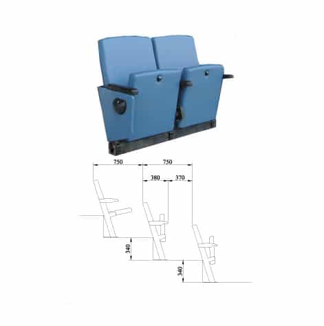 Sièges et fauteuils vIP pour tribunes ou loges de stade par Playgones