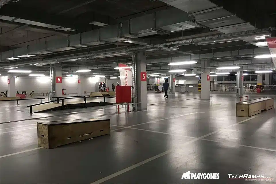 parking-skatepark-creation Module de skatepark en bois