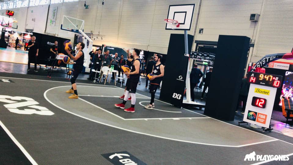 Demo sur un plateau de basket 3x3