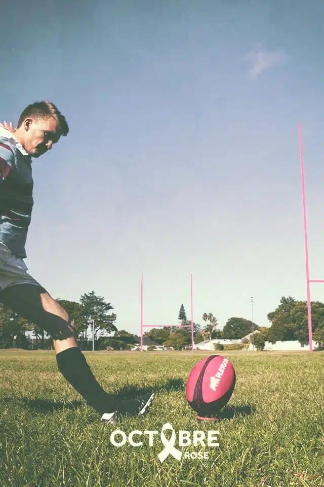 rugby-campagne-sport-octobre-rose. Rugby, campagne de prévention Cancer et sport santé