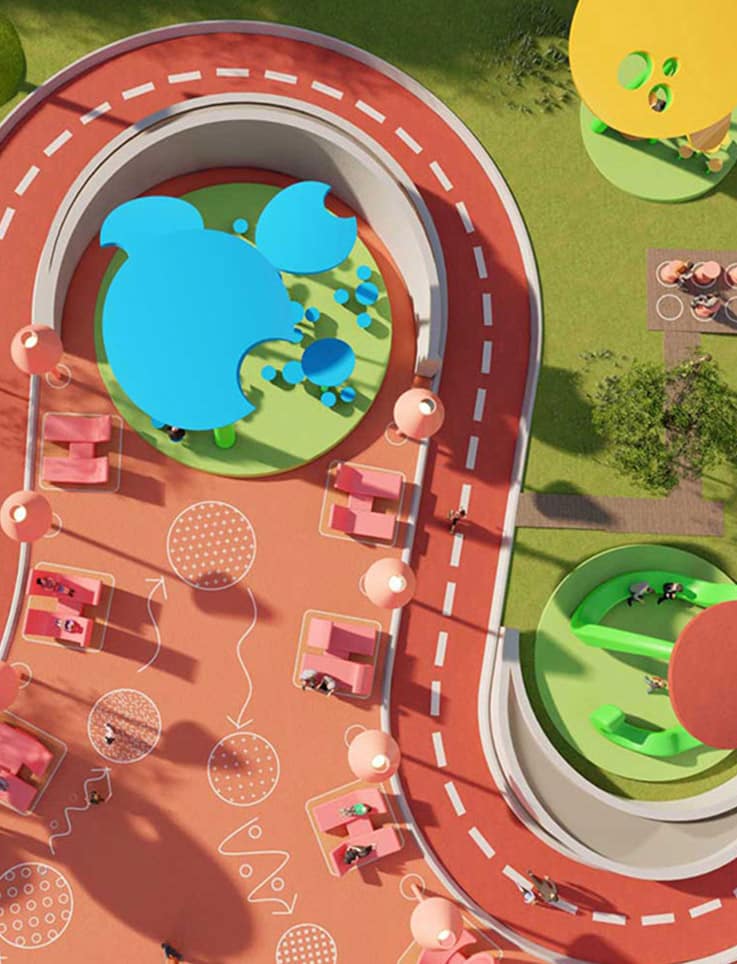 Réseau d’espaces publics multifonctionnels