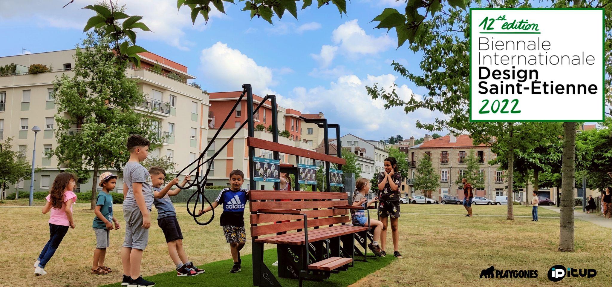 Ipitup, le banc d'essai Design Actif s'invite la Biennale Internationale Design Saint-Étienne 2022