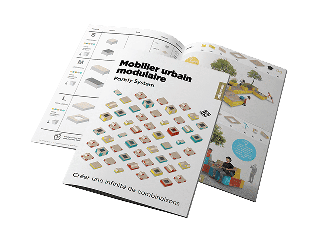 Brochure Parkly, mobilier urbain modulaire