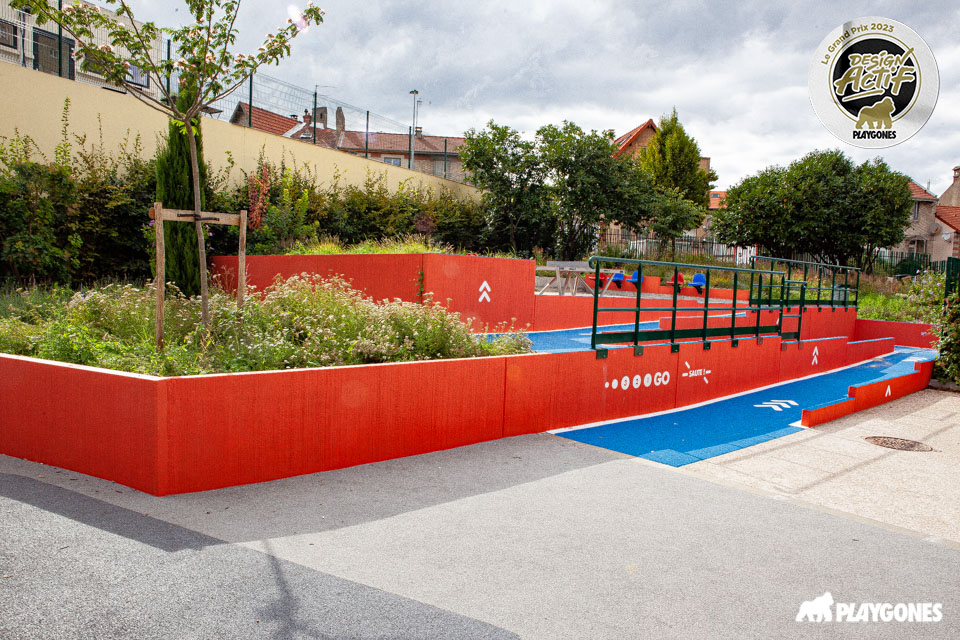 Transformation d'un square en lieu de pratiques sportives ( parkour et tennis de table)