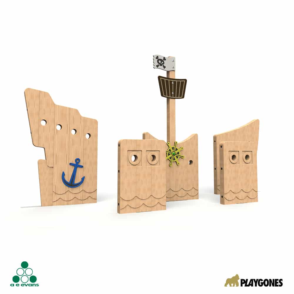 aire de jeux de rôle sur le thème de la mer