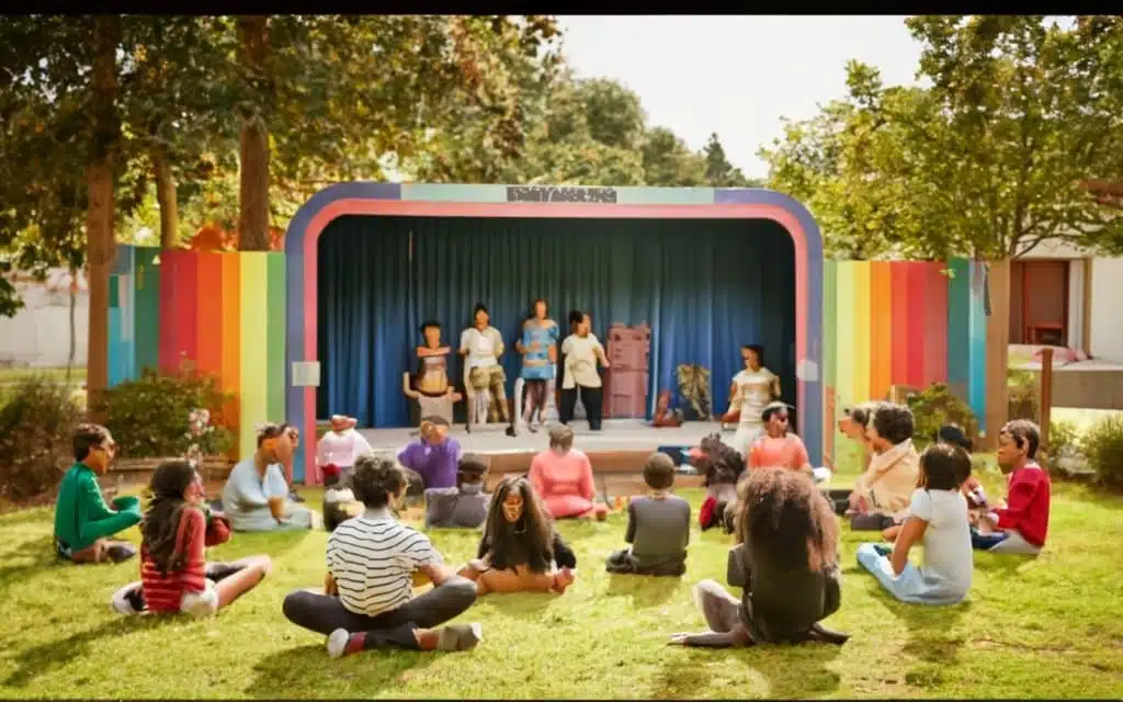 idée de scene de theatre à lecole