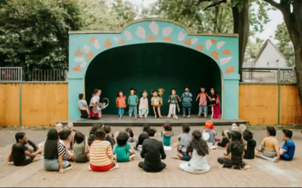 scene theatrale a l ecole