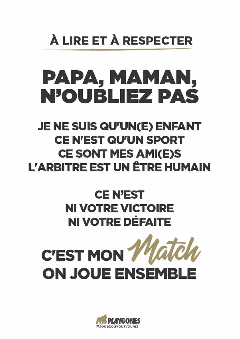 Affiche : C'est mon match, on joue ensemble