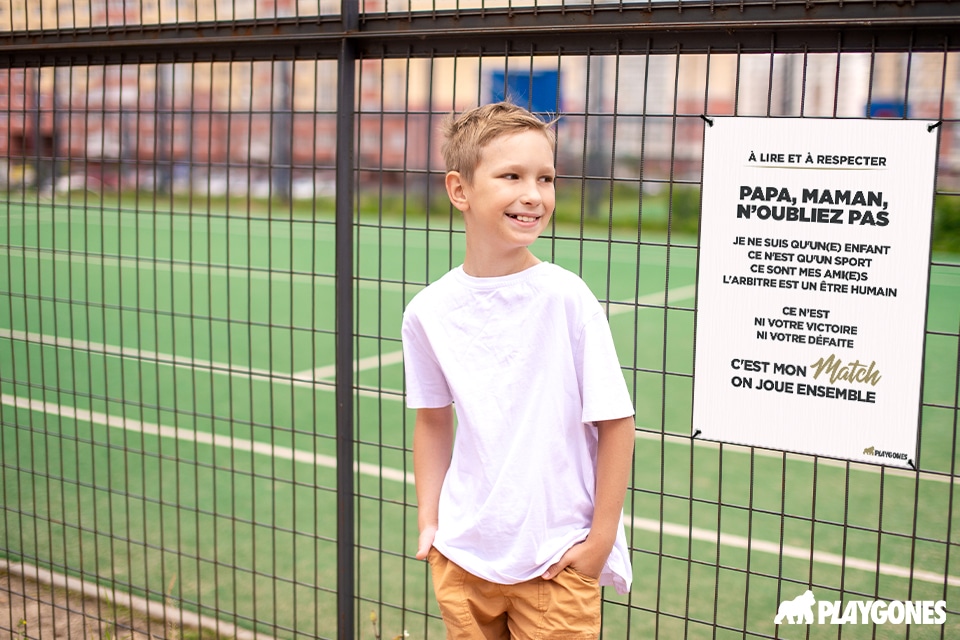 affiche : papa, maman n'oubliez pas c'est mon match