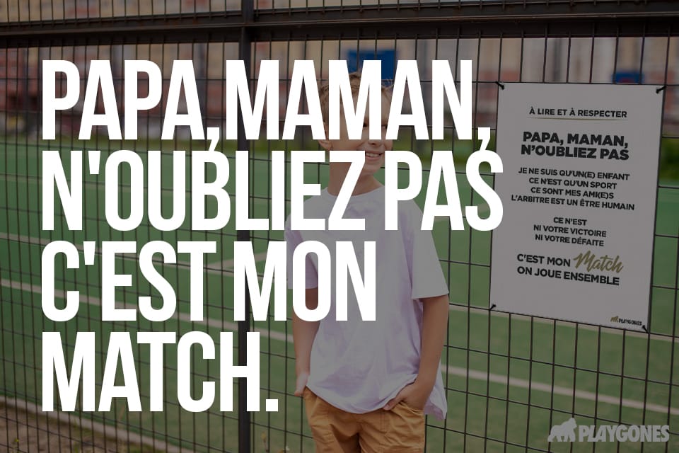 papa maman n'oubliez pas c'est mon match.