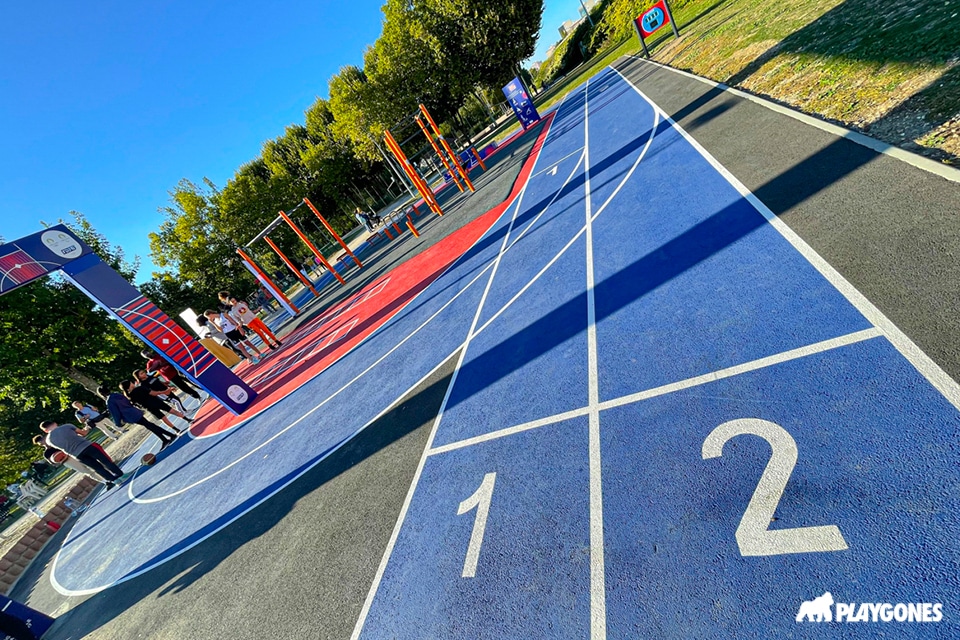 zone d'échauffement gagnons du terrain a montargis par la fdj