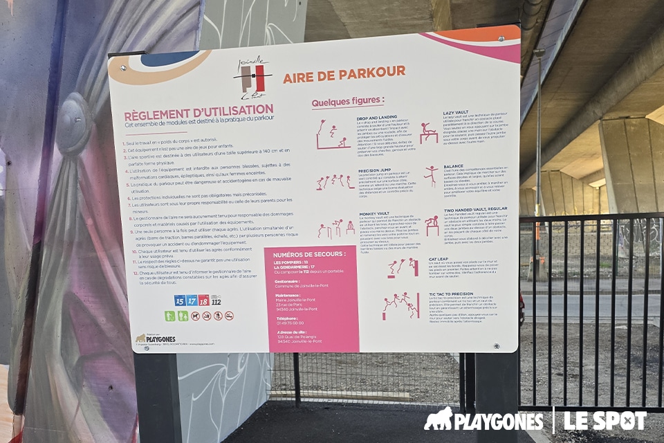 panneau-info-parkour panneau d'information parkour