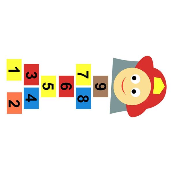 Marelle-pompier-numeros-1-9