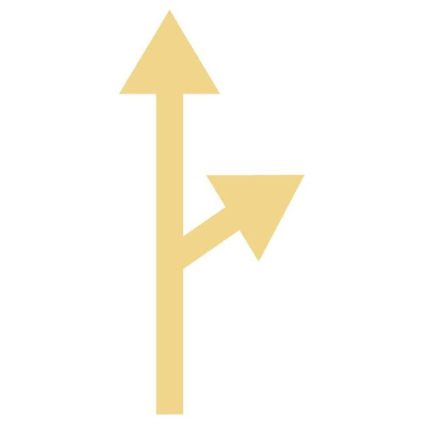 Marquage-fleche-tout-droit-tourner-droite