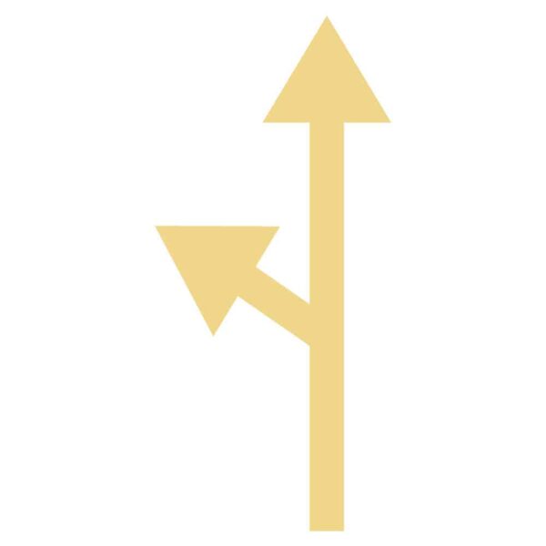 Marquage-fleche-tout-droit-tourner-gauche