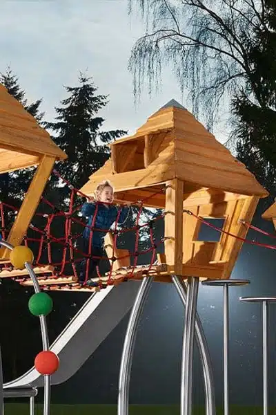 Stilum cabane parc et aire de jeux