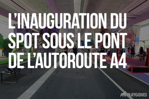 L’inauguration du Spot sous le pont de l’autoroute A4