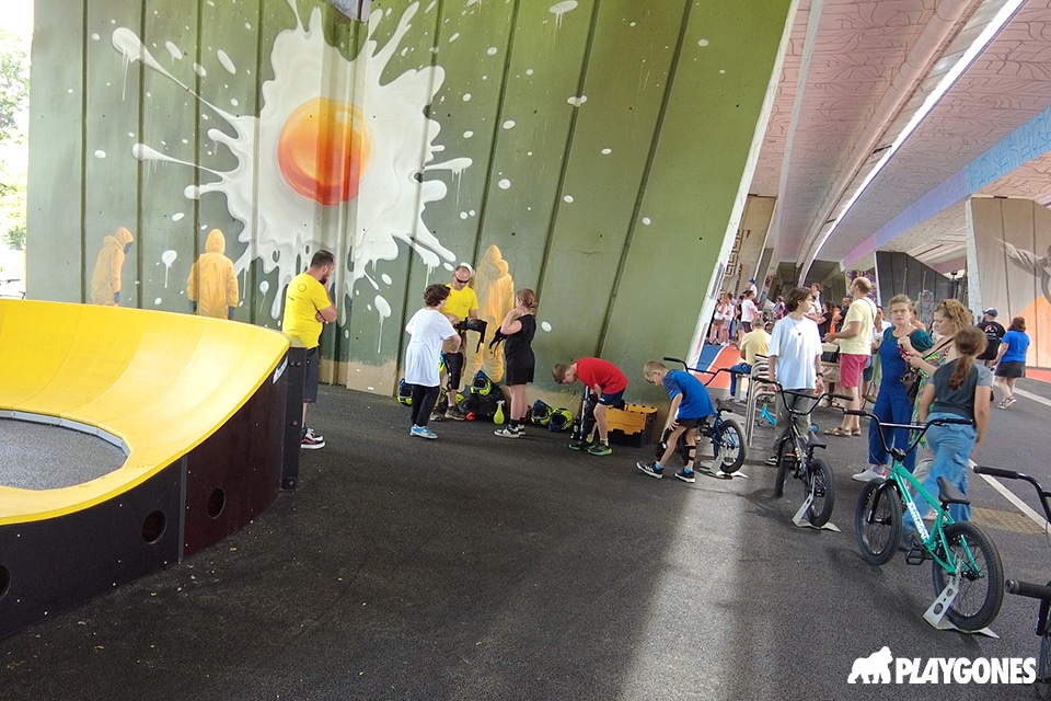 inauguration-le-spot-joinville-pumptrack atelier pumptrack lors de l inauguration du spot