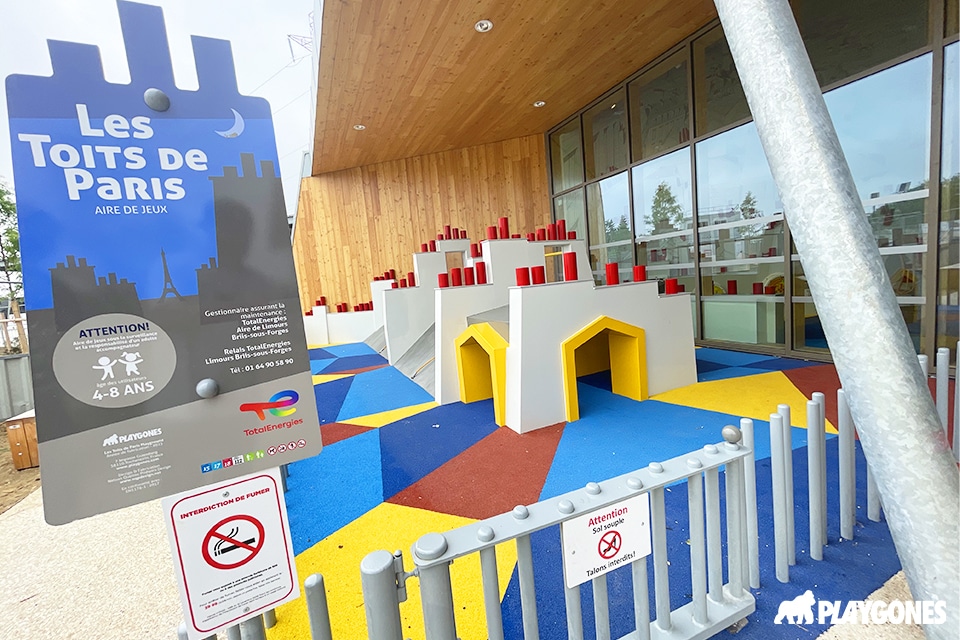 aire de jeux extérieur sur mesure station service de Limours