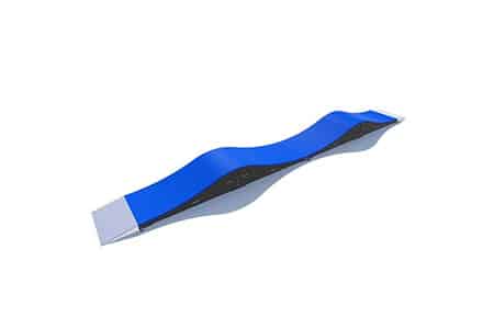 Lignes de pumptrack modulaires pour espace de sports urbains