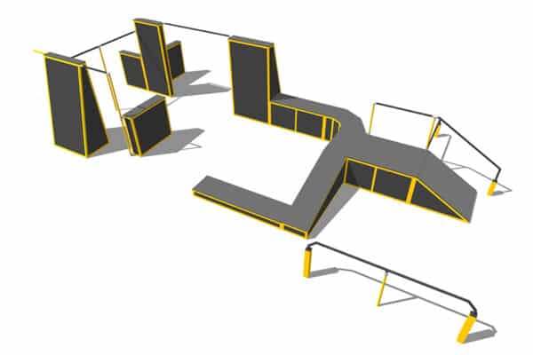 3runCOVAL-model3-Parkour-Playgones-1 3runCOVAL aire de parkour modele 3