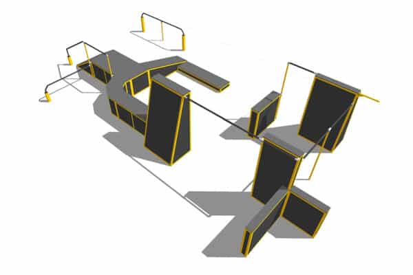 3runCOVAL aire de parkour modele 3