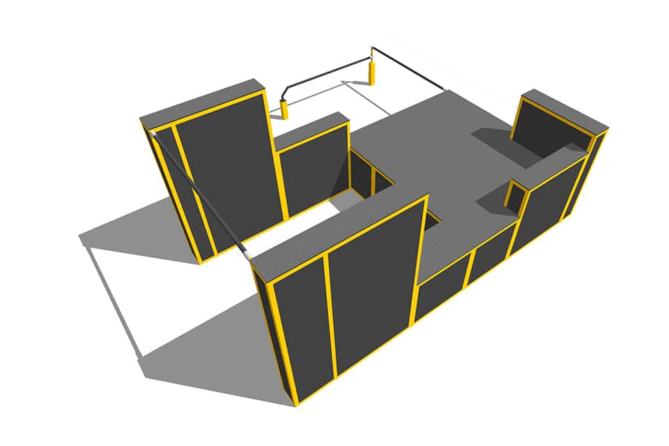 3runCOVAL-modelA-Parkour-Playgones 3runCOVAL aire de parkour modele A