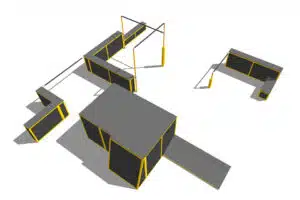 3runCOVAL aire de parkour modele L