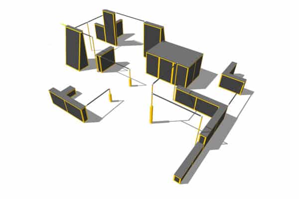 3runCOVAL aire de parkour modele R