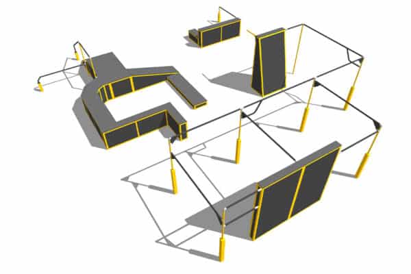 3runCOVAL aire de parkour modele U