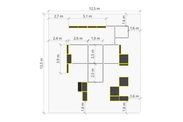 FreeMouv plan dimension parkour L