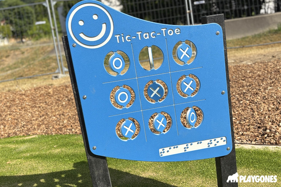 Panneau braille tic tac toe pour enfn,ats mal voyants