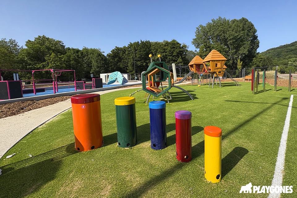 Jeu acoustique extérieur pour enfants – tambourin musical Playgones