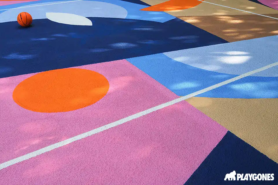 basket-3x3-fresque-artiste-Opera-Playgones-acheres-4 Details et couleurs de la fresque