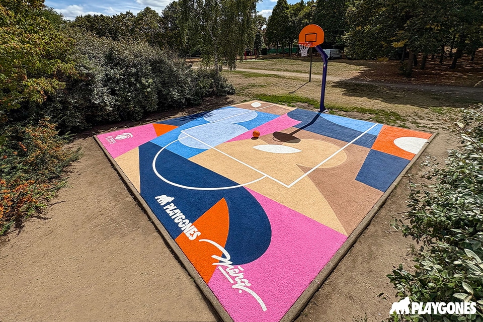 Projet design actif Playgones – rénovation terrain de basket 3x3 Plaine de l’Enfance
