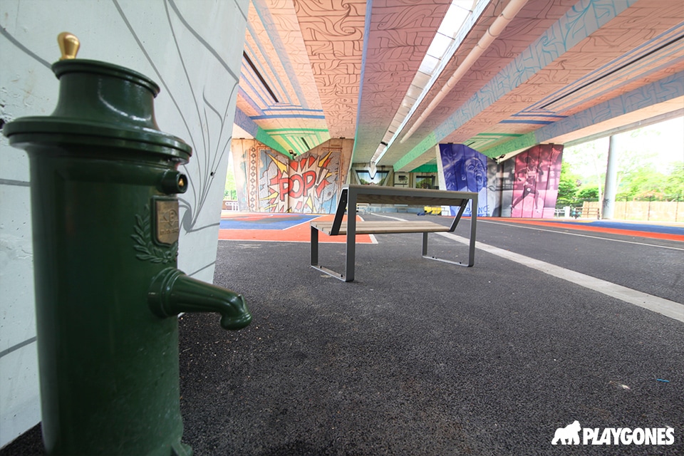point d'eau sur les espaces sportifs