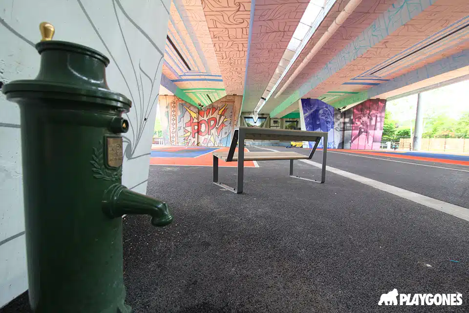 point d'eau sur les espaces sportifs