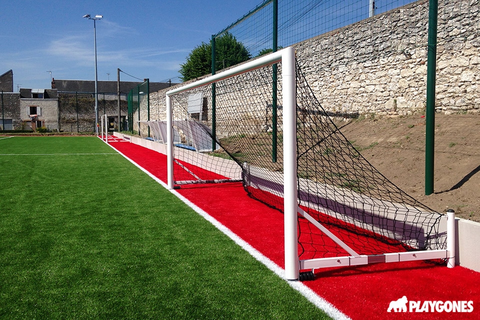 But de football extérieur en acier galvanisé