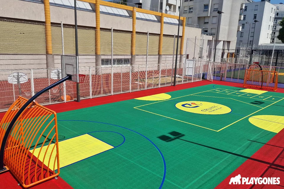 Terrain de boccia et pratique inclusive