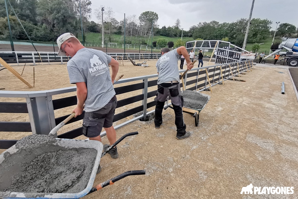 installation d’un city stade par playgones