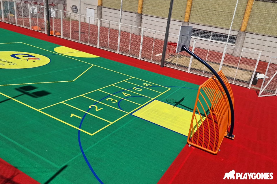 Terrain de boccia inclusif en accès libre – Fondation Johan Cruyff – Paris 18 (Tristan Tzara) – Playgones