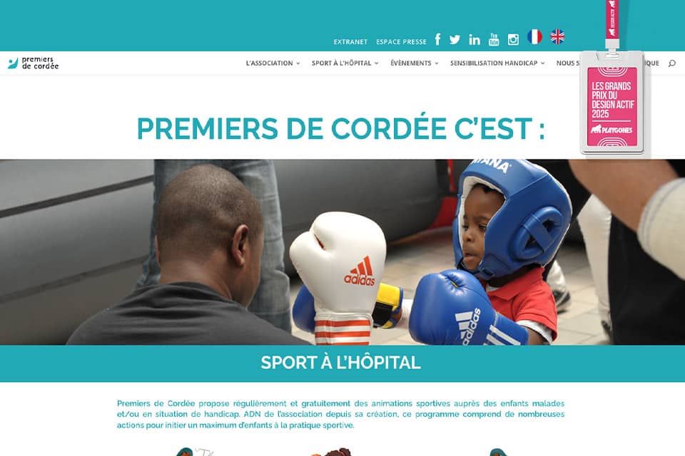 website don premiers de cordée grand prix design actif