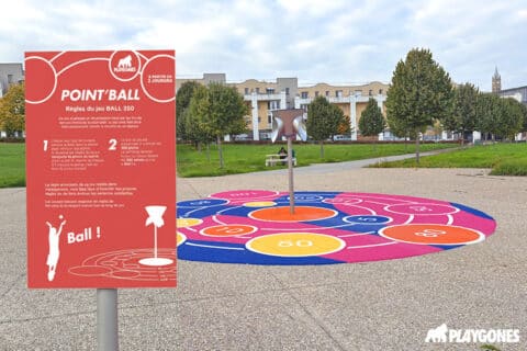 Point’Ball : jeu de lancer extérieur type lancer franc | Playgones – Playgones