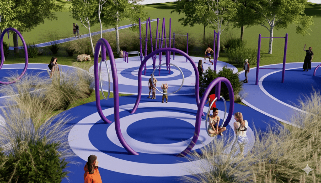 Le Loop aérien bleu Trekfit - quand la gymnastique devient accessible aux adolescentes