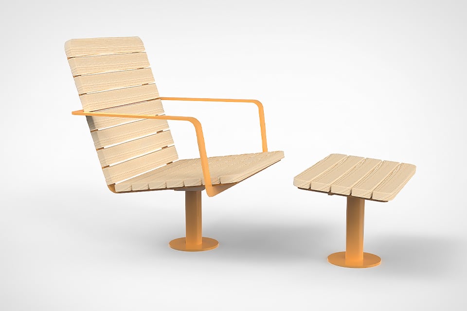 chaise et repose pied design chaise et repose pied design