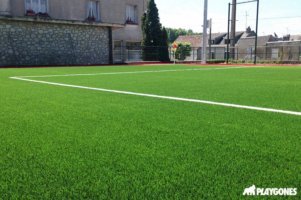 Revêtement sportif en gazon synthétique