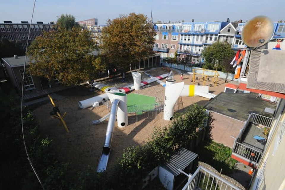 Coup de coeur : Recycler une éolienne en aire de jeux – Playgones
